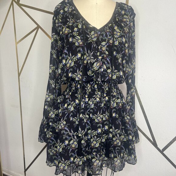 KOOPLES Sunrise Capsule Silk Mini Dress